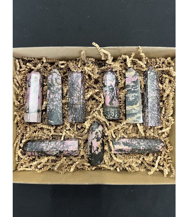 Rhodonite Points 1KG bulk lot