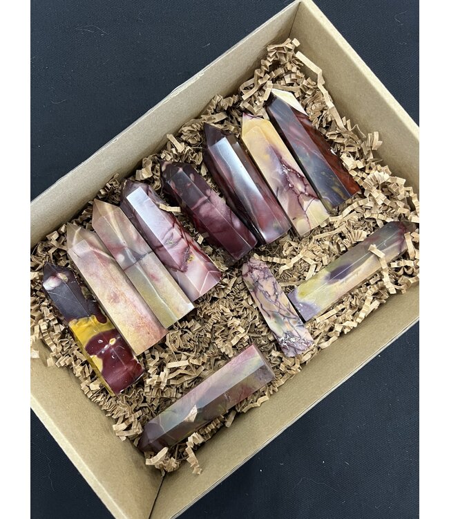 Mookaite Jasper Points 1KG bulk lot
