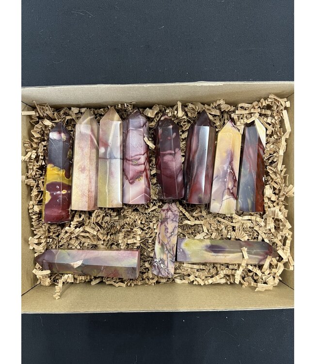 Mookaite Jasper Points 1KG bulk lot