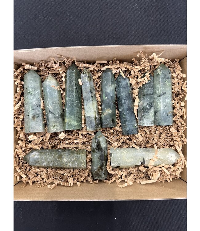 Prehnite Points 1KG bulk lot