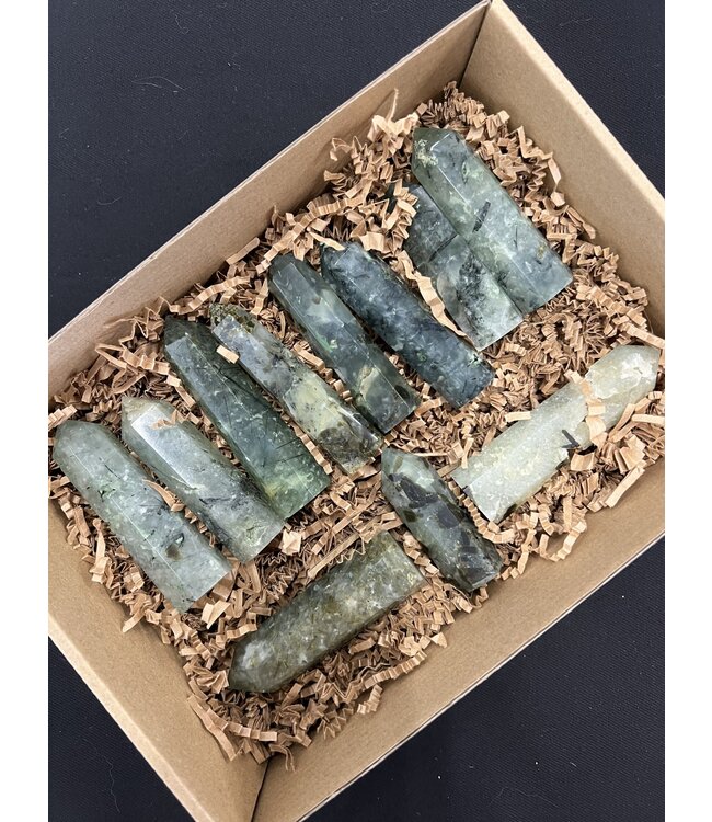 Prehnite Points 1KG bulk lot