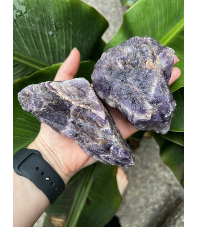 Rough Chevron Amethyst Size 5 [400-499gr]