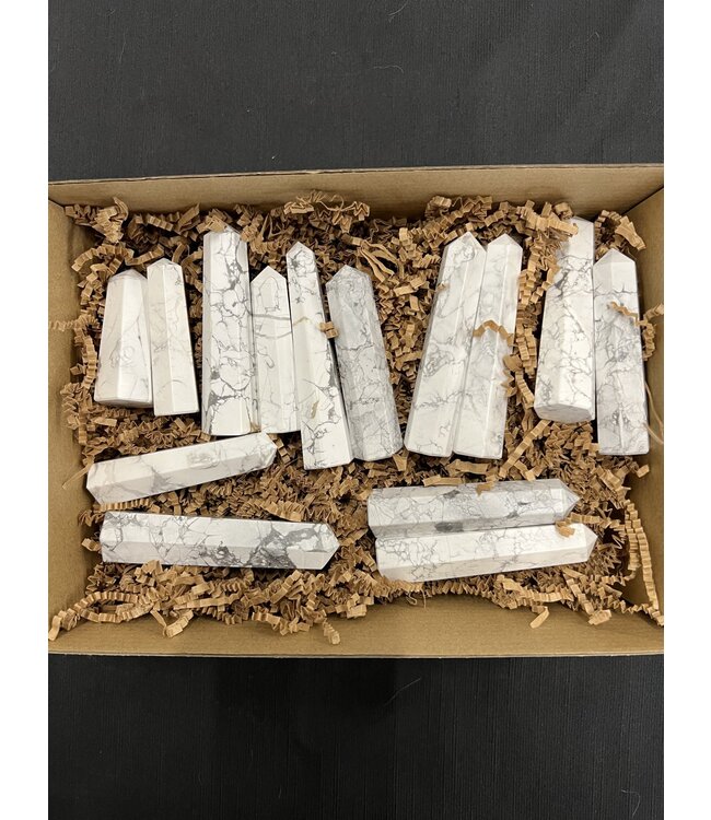Howlite Points 1KG bulk lot