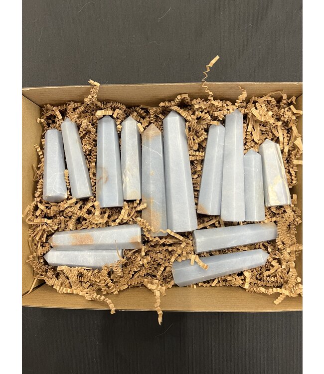 Angelite Points 1KG bulk lot