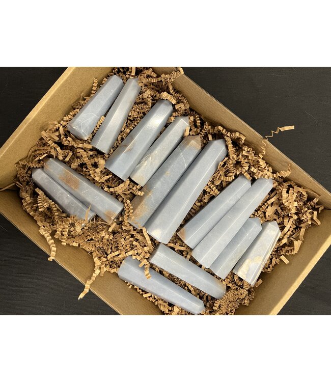 Angelite Points 1KG bulk lot