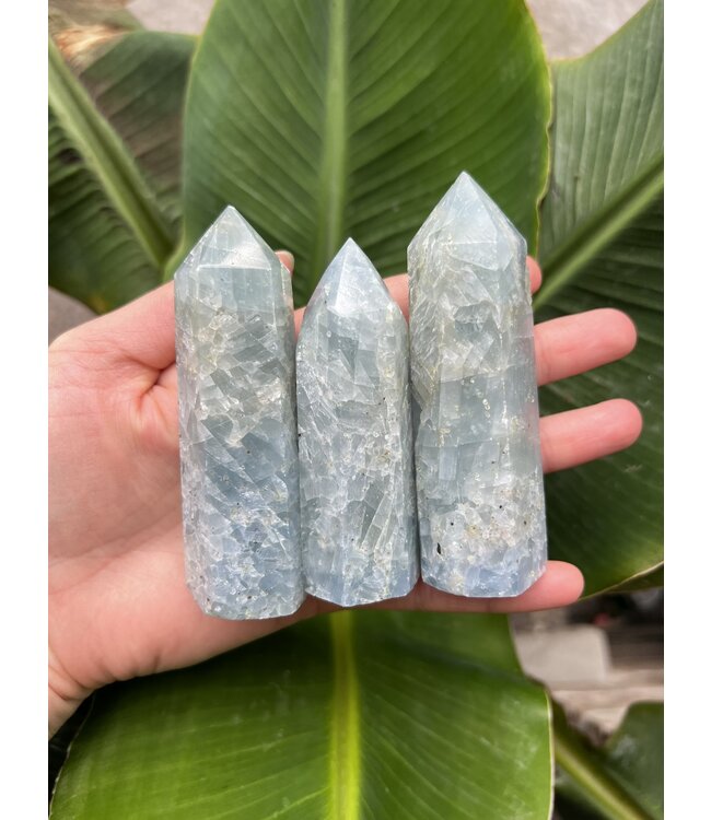 Blue Calcite Point, Size X-Large [100-124gr]