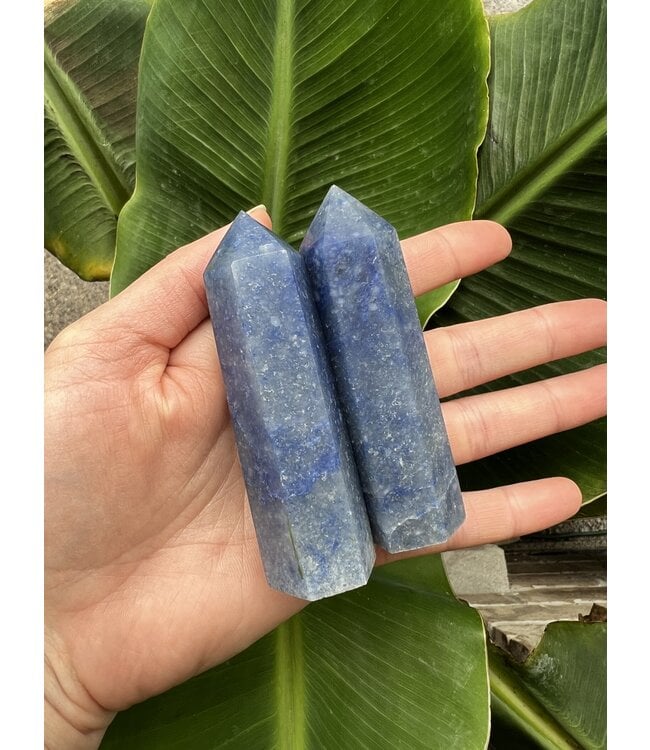 Blue Aventurine Point, Size Large [75-99gr]