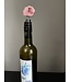 Geode Wine Bottle Toppers Gold Plated, Pink