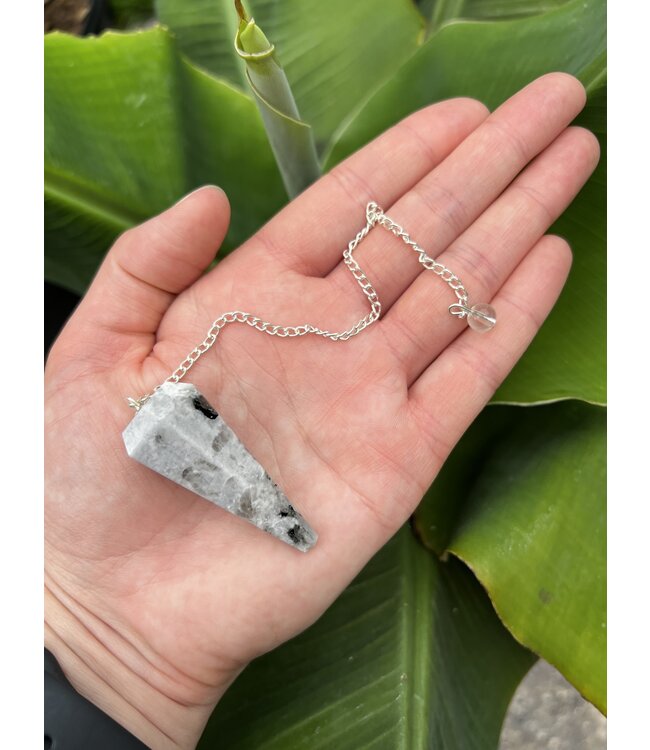 Rainbow Moonstone Pendulum