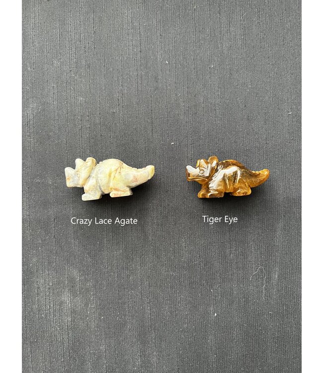 2" Triceratops Carving, 6 Types