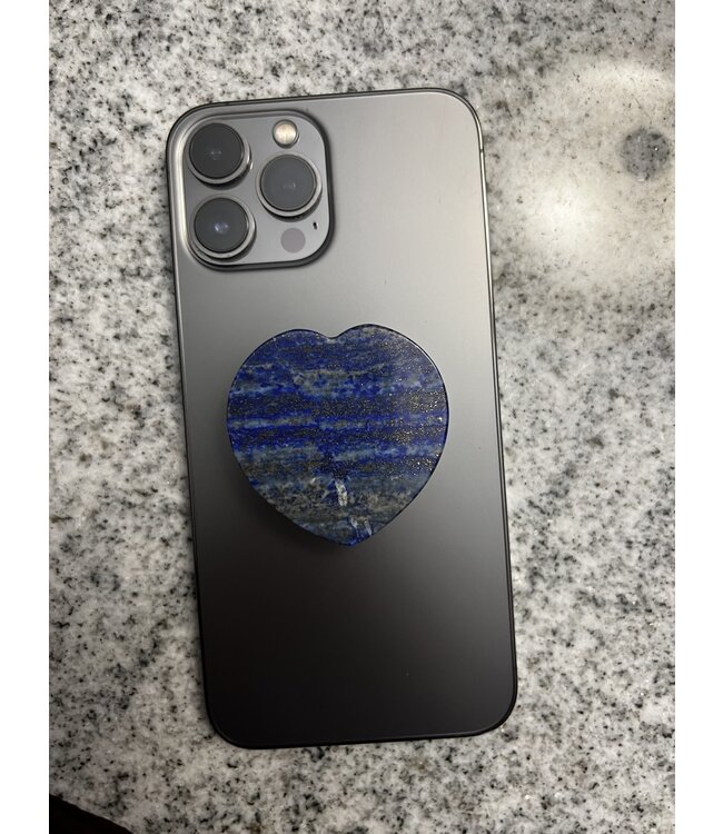 Lapis Lazuli Heart Phone Grip *disc.*