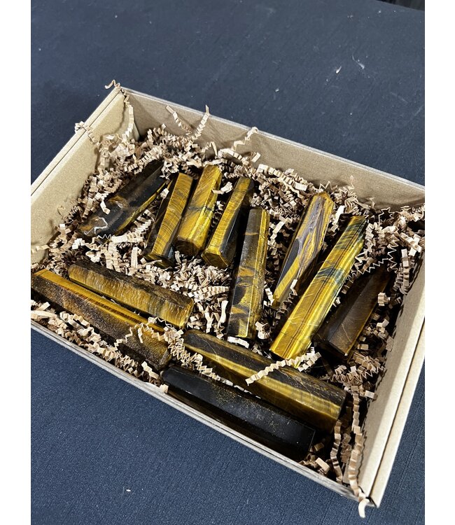 Tiger Eye Points 1KG bulk lot