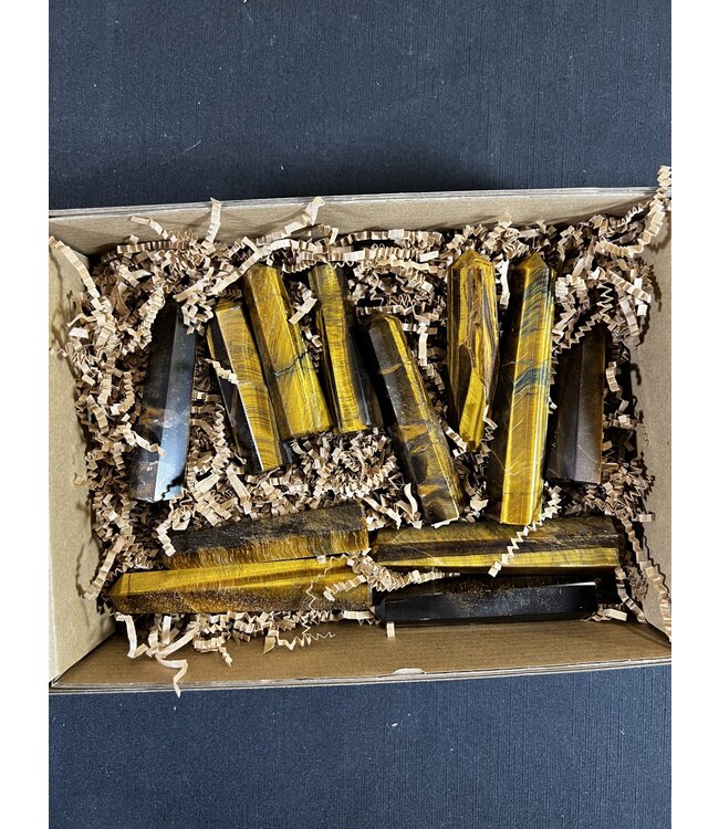 Tiger Eye Points 1KG bulk lot