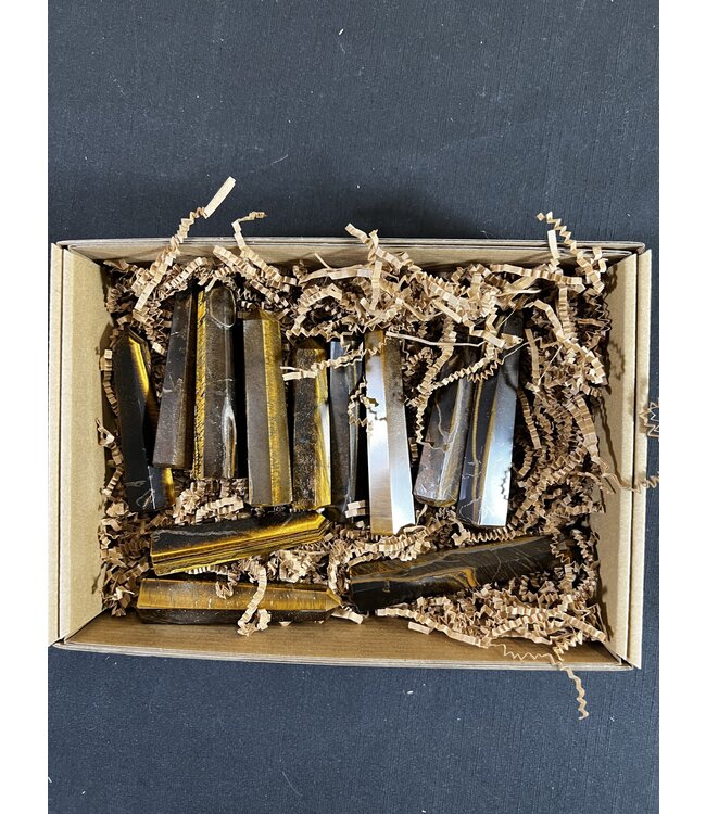 Tiger Eye Points 1KG bulk lot