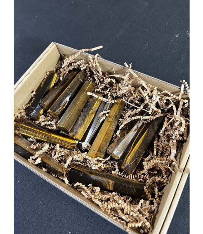 Tiger Eye Points 1KG bulk lot