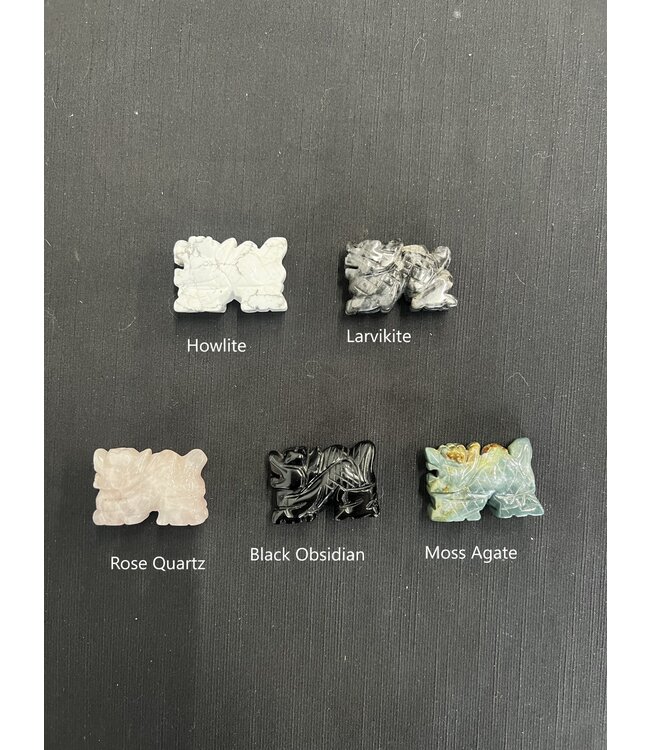 2" Chinese Dragon Carving, 10 types