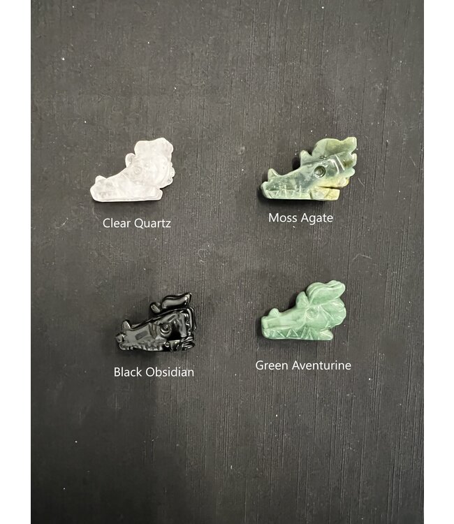 2" Dragon Head Carving, 13 types