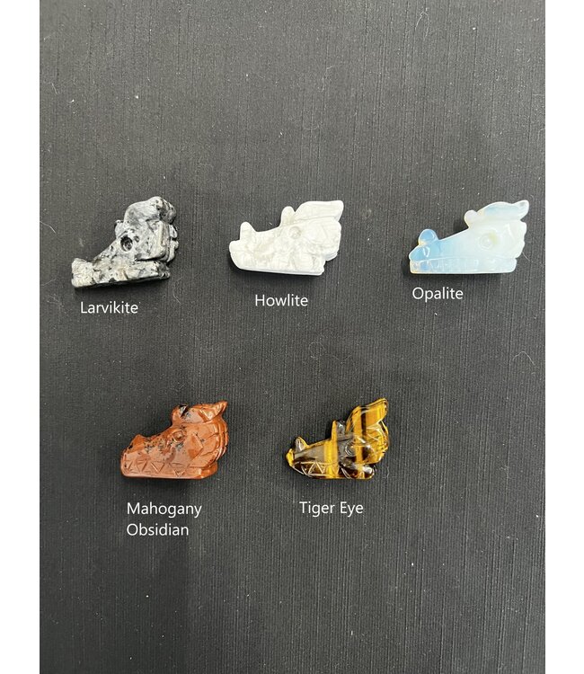 2" Dragon Head Carving, 13 types