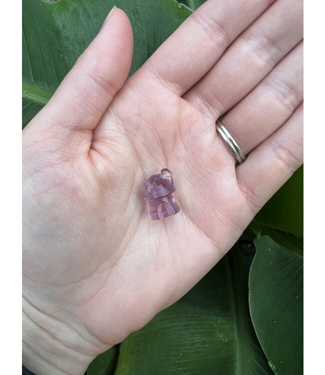 Mini Fluorite Mushroom House *disc.*