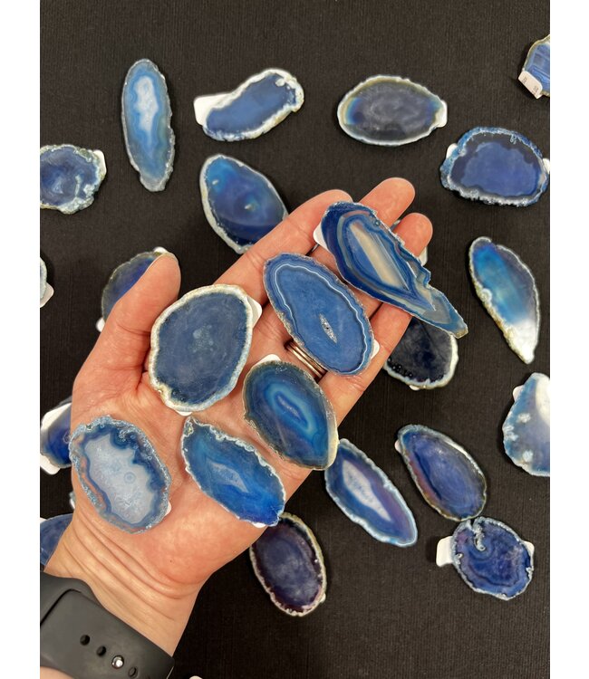 Agate Slice Size #00 Blue