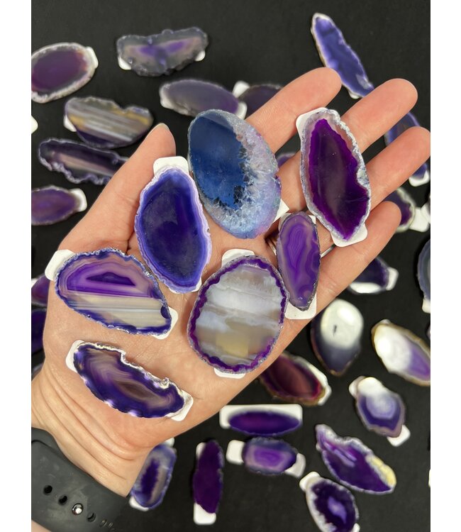 Agate Slice Size #00 Purple