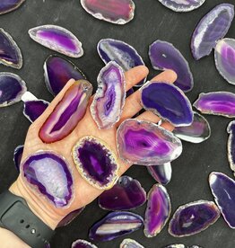 Agate Slice Size #0 Purple