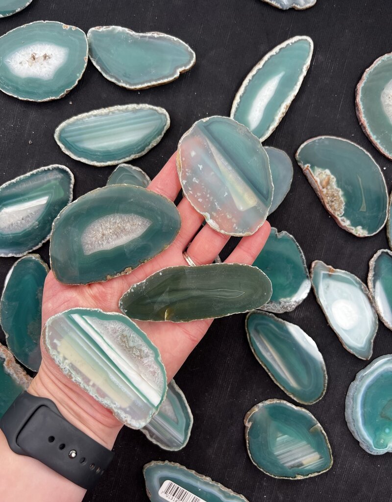 Agate Slice Size #1 Green
