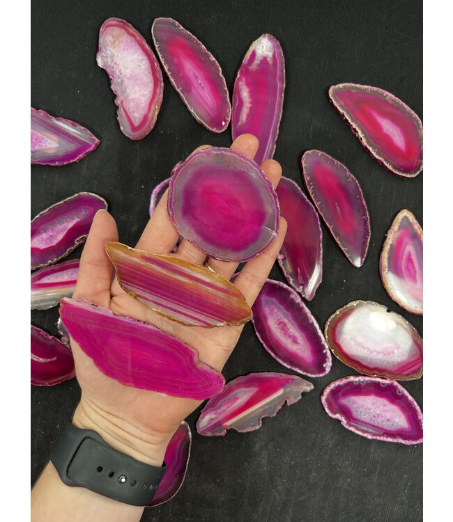 Agate Slice Size #1 Pink *disc.*
