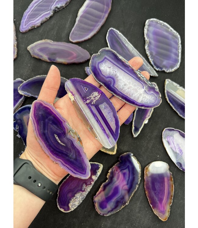 Agate Slice Size #1 Purple