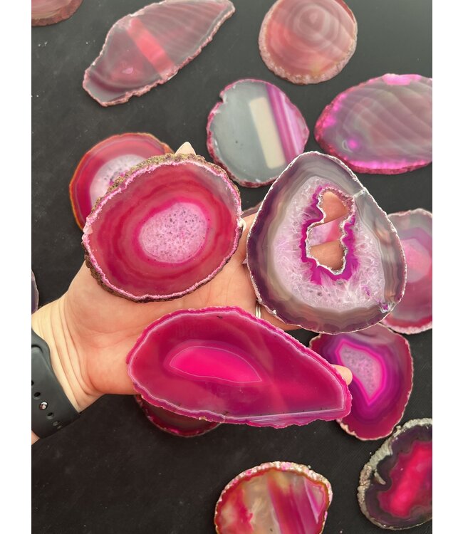 Agate Slice Size #2 Pink