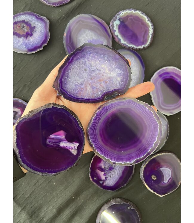 Agate Slice Size #2 Purple