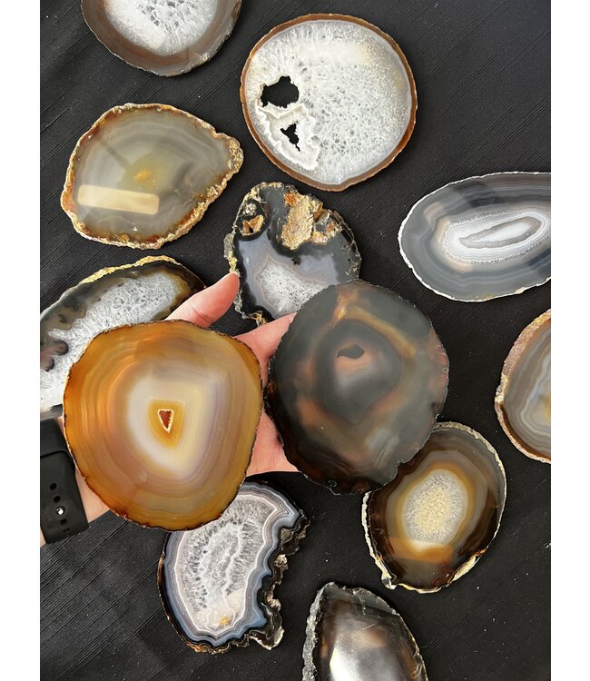 Agate Slice Size #4 Natural