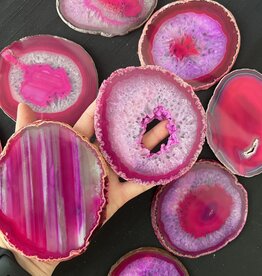 Agate Slice Size #4 Pink