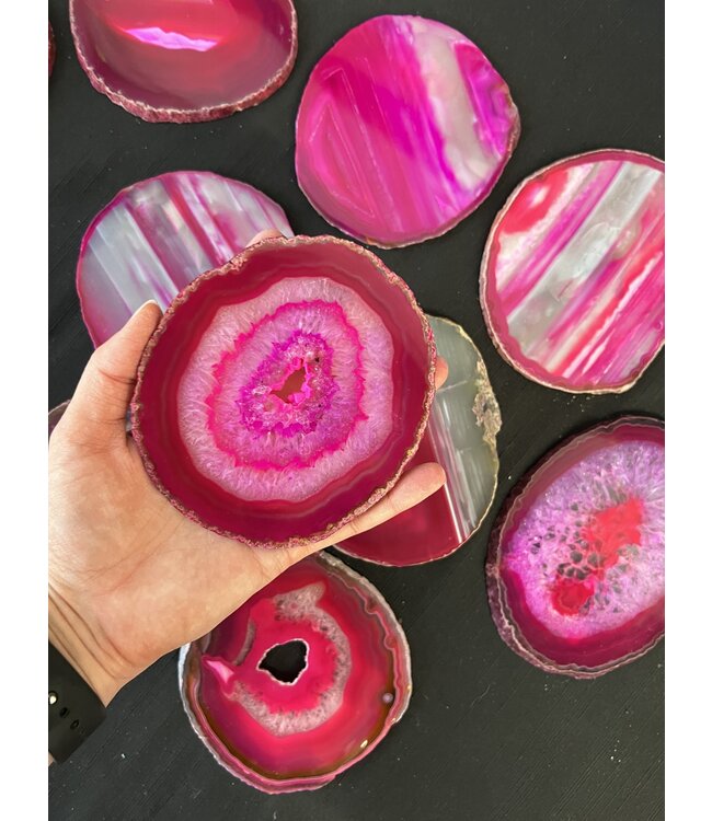 Agate Slice Size #5 Pink *disc.*