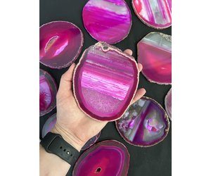 Agate Slices, Raw Edges Assorted Colors. Pink Agate Blue Agate Black Agate  Brown Agate Natural Agate Small Agate Slices -  Canada