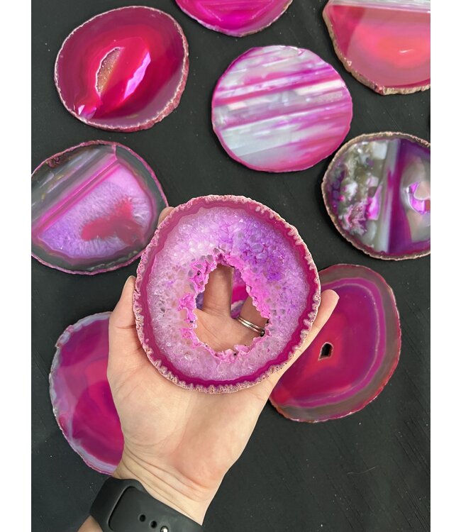 Agate Slice Size #5 Pink *disc.*