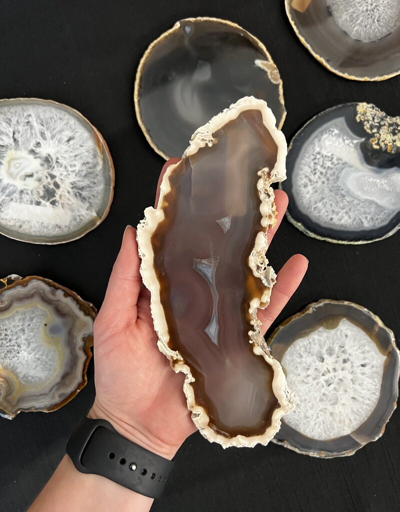 Agate Slice Size #6 Natural