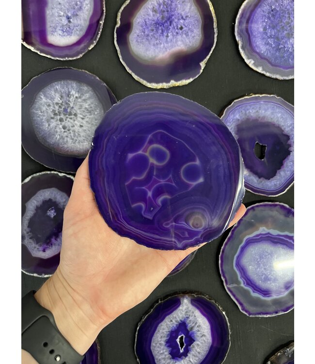Agate Slice Size #6 Purple