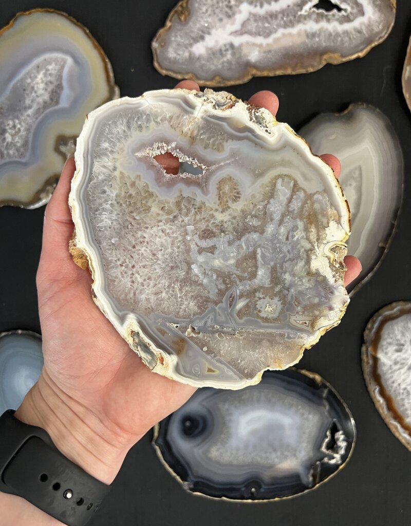 Agate Slice Size #7 Natural
