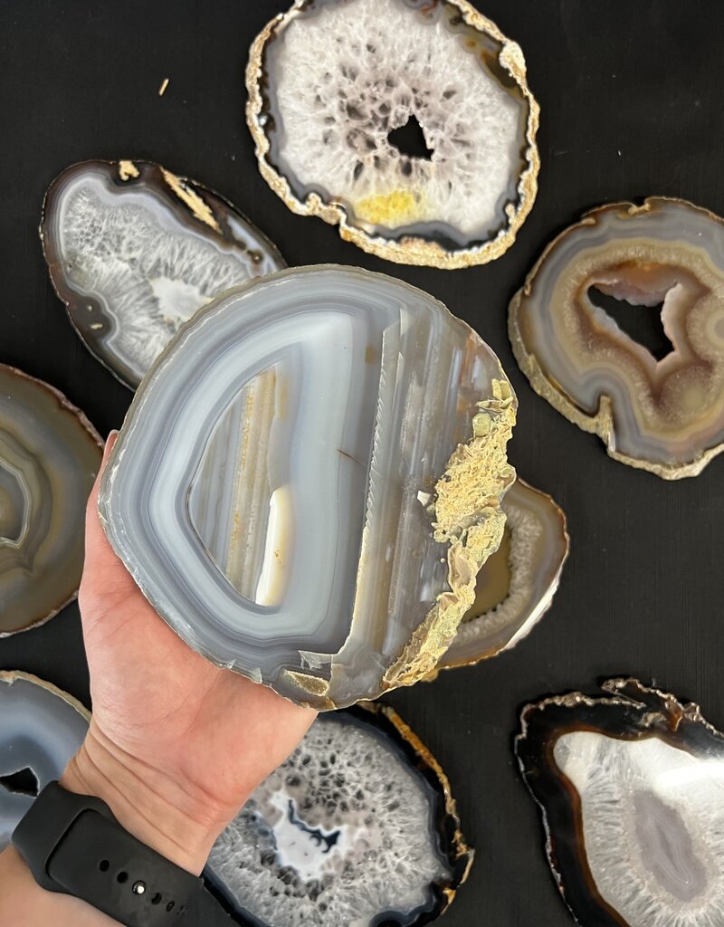 Agate Slice Size #8 Natural
