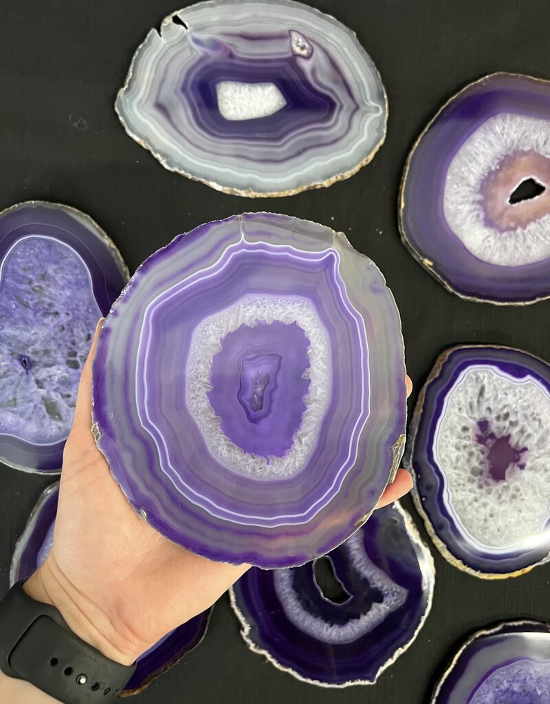 Agate Slice Size #8 Purple *disc.*