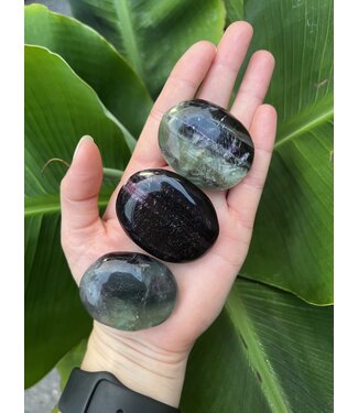 Rainbow Fluorite Palm Stone, Size X-Small [50-74gr]