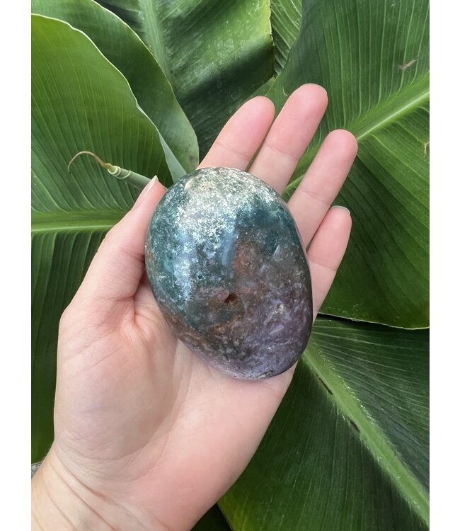 Ocean Jasper Palm Stone, Size Jumbo [200-224gr]