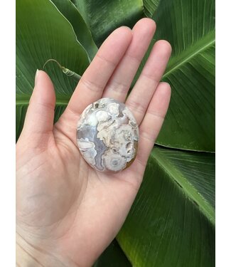 Flower Agate Palm Stone, Size X-Small [50-74gr]