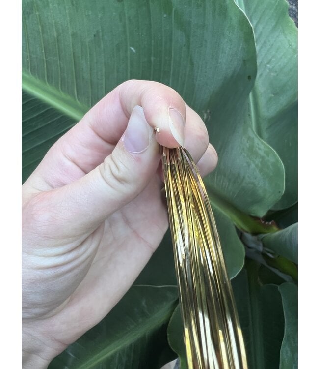 Brass, Square, Wrapping Wire 20Ga - 10MR Spool *disc.*