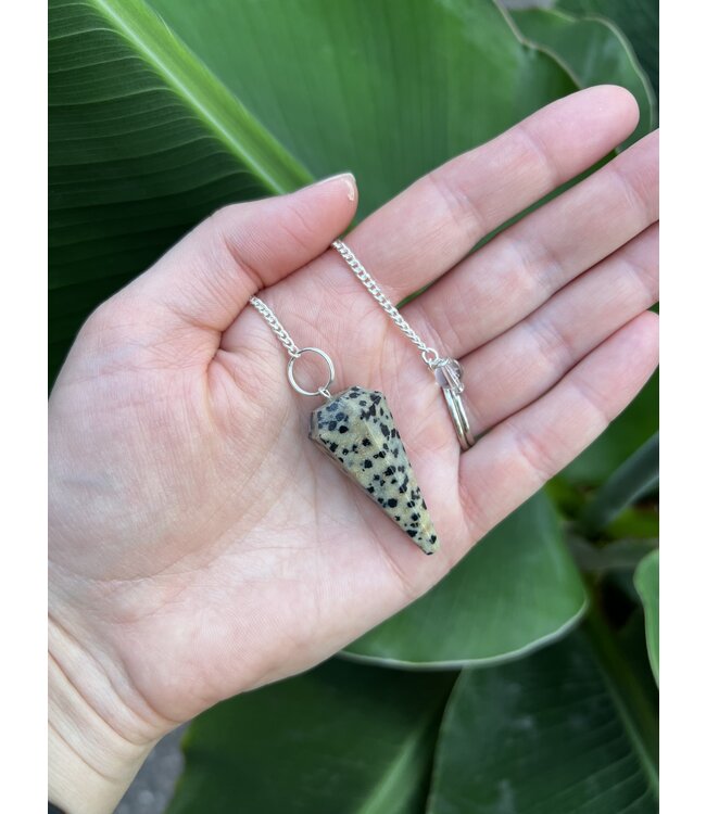 Dalmatian Jasper Pendulum *disc.*
