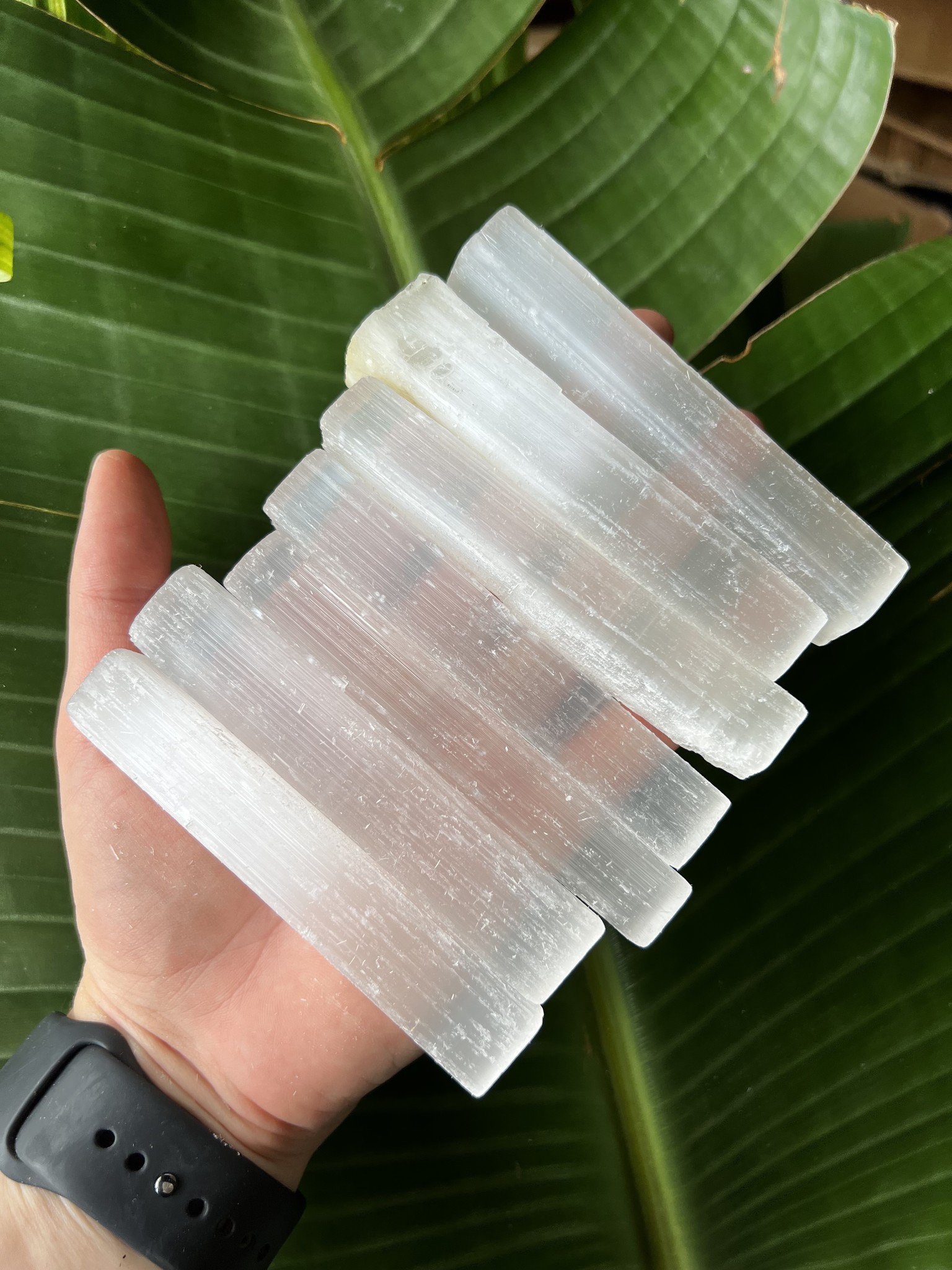 Selenite Sticks 10cm, 1KG Bulk Bag The Raw Rock Shop Inc.