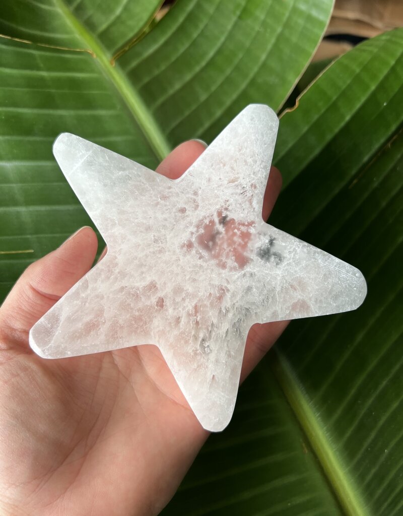 Selenite Star, Charging Plate 12cm