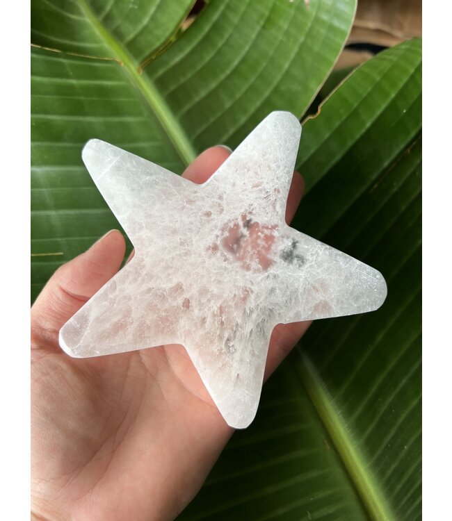 Selenite Star, Charging Plate 12cm