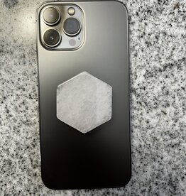 Clear Quartz Hexagon Phone Grip *disc.*